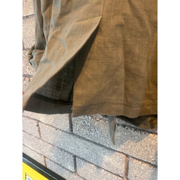 Dolan Olive Green Double-Breasted Blazer With Button Cuff Details & Notched Lape - Picture 11 of 11